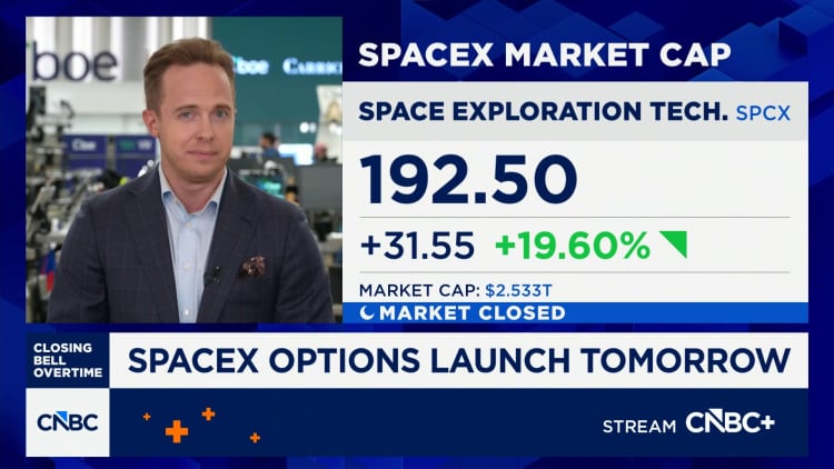 Options Action: SpaceX options launch Tuesday