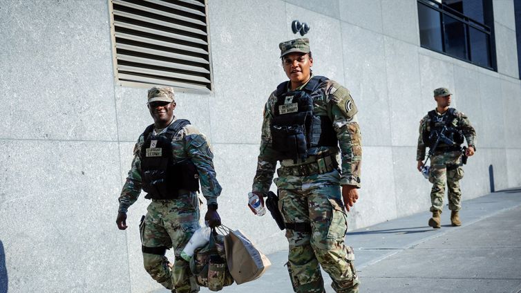 U.S. Army Outside Madison Square Garden Ahead of Taylor Swift, Travis Kelce Wedding