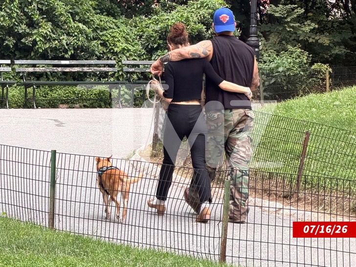 Ariana Grande and Ricky Alvarez walking in Central Park tmz wm