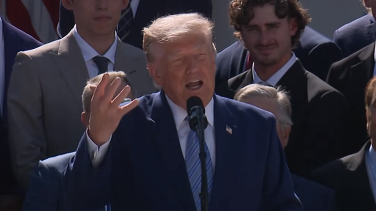 Dodgers' World Series Team Honored At White House, Trump Praises Rose Garden
