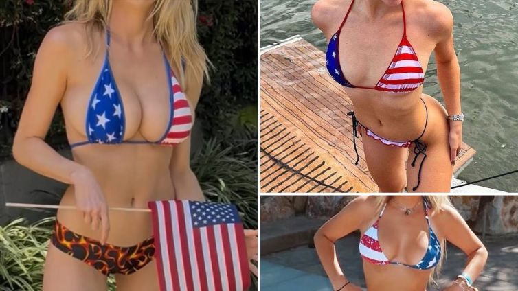 American Flag Swimsuits ... Guess Who and God Bless!