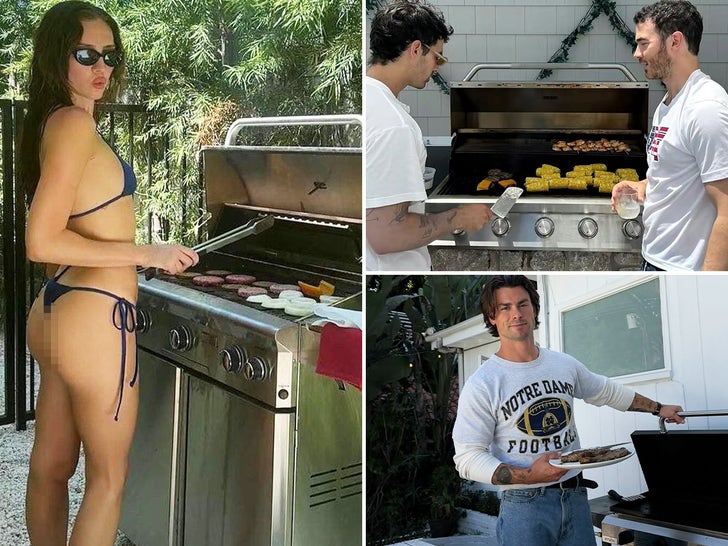 Celebrities Grilling -- Sizzlin' Stars!