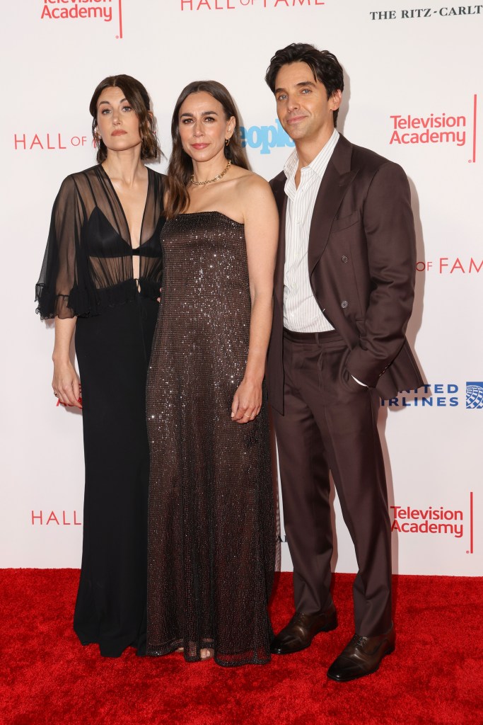 Jen Statsky, Lucia Aniello and Paul W. Downs at the 28th Television Academy Hall of Fame induction ceremony
