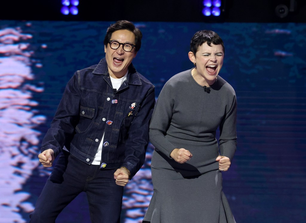 Ke Huy Quan and Ginnifer Goodwin at D23: The Ultimate Disney Fan Event