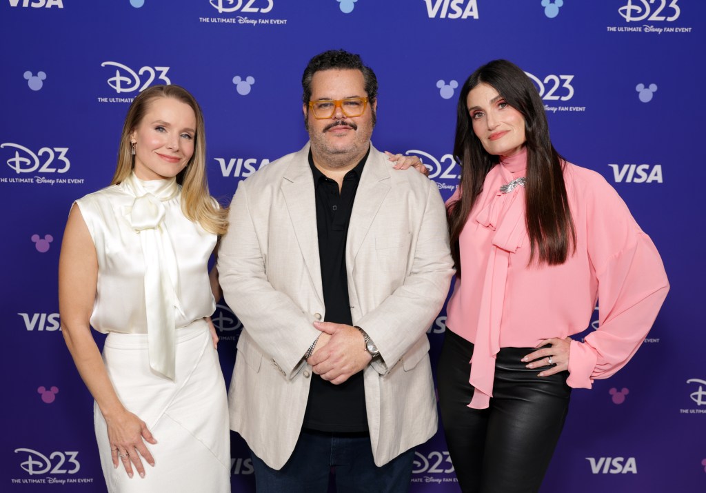 Kristen Bell, Josh Gad, and Idina Menzel at D23: The Ultimate Disney Fan Event