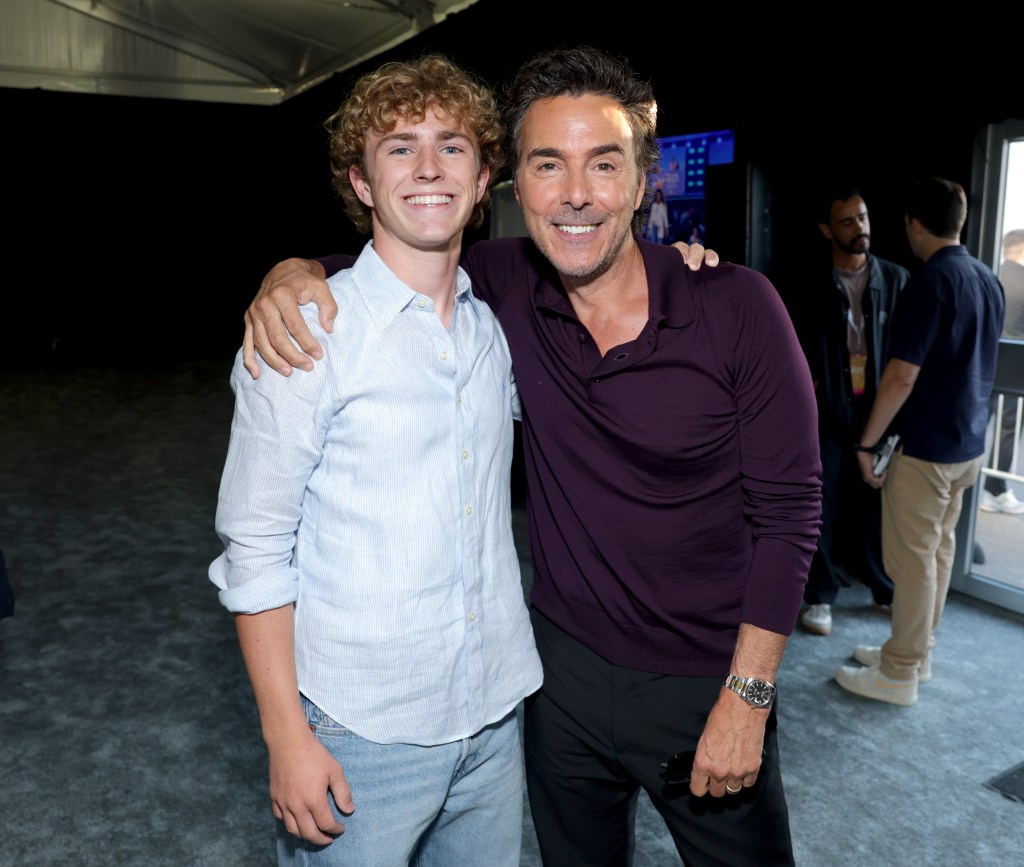Walker Scobell and Shawn Levy at D23: The Ultimate Disney Fan Event