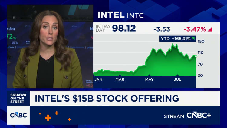 Intel announces $15 billion stock offering