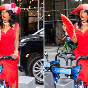 Keke Palmer Struts The City Streets In Red-Hot Dress