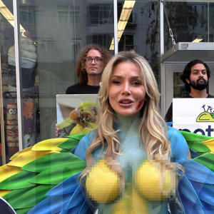 Courtney Stodden Strips Down, Gets in Cage Dressed As Bird to Protest Petco