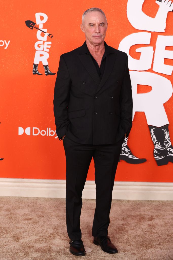 Robert John Burke posing on the red carpet at the "Digger" US Film Premiere.
