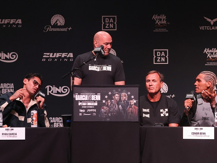 Ryan Garcia Conor Benn Dana White getty